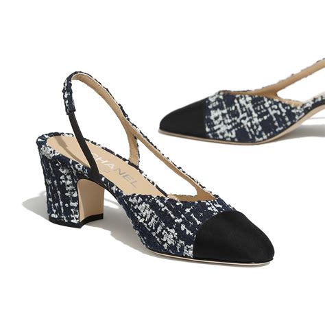 chanel slingback tweed.